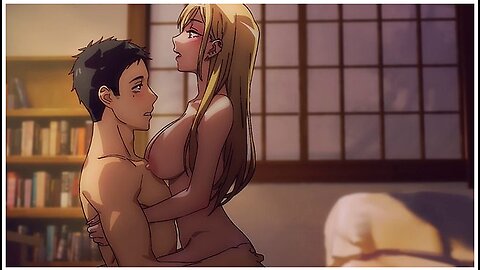 Marin Kitagawa Tries On Her New Cosplay For Gojou She Pulls Him Onto The Futon And Rides Him Wild, Her Cunt Gripping His Cock